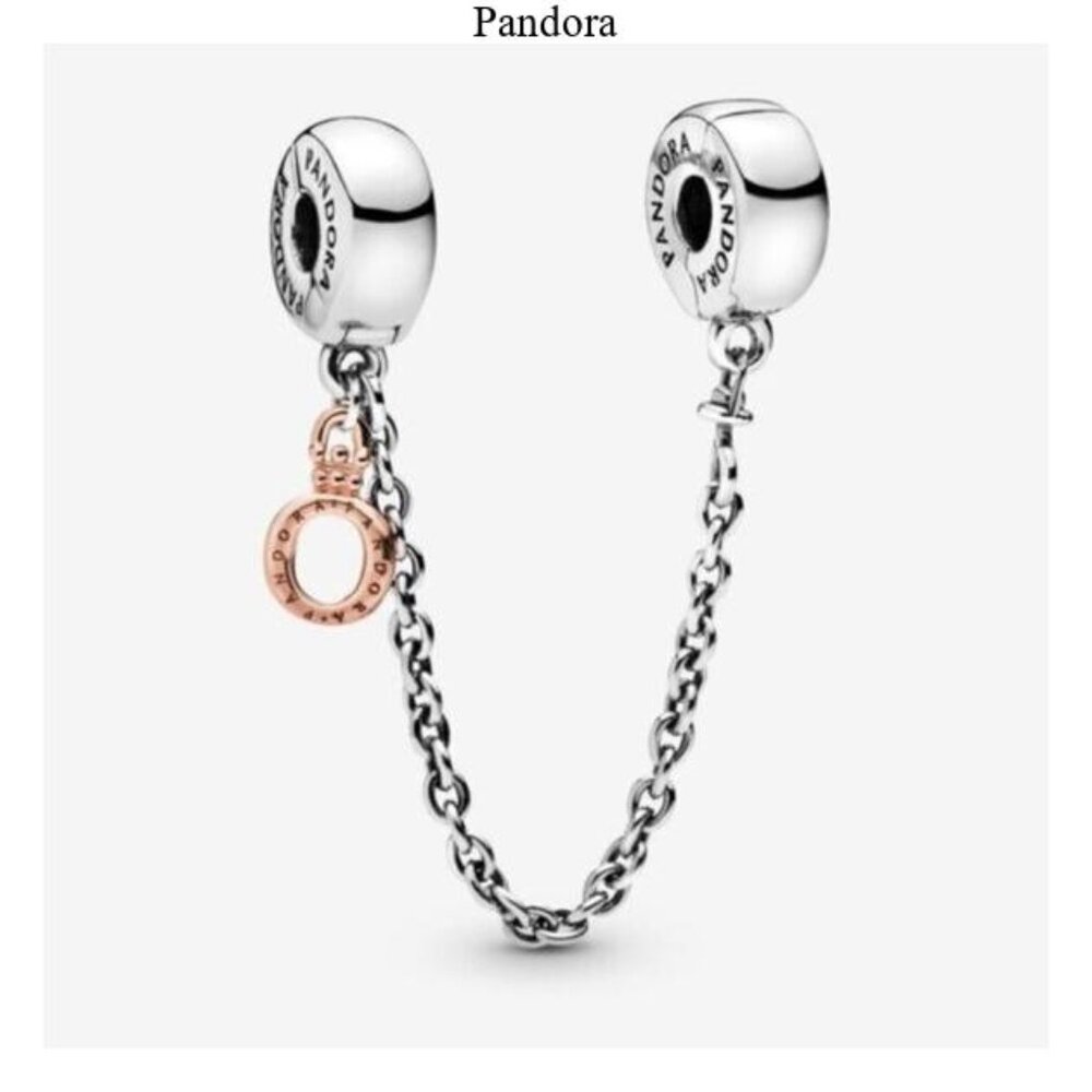 Pandora Dangling Crown O Safety Chain Charm